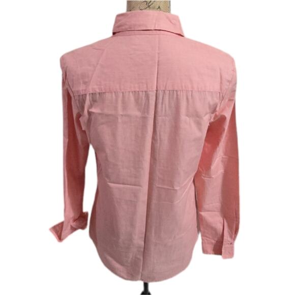 J McLAUGHLIN Coral LOIS Blouse Button Front Cotton Shirt Size Small New - Picture 3 of 10